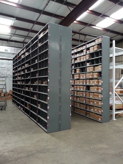 dixie box storage shelving